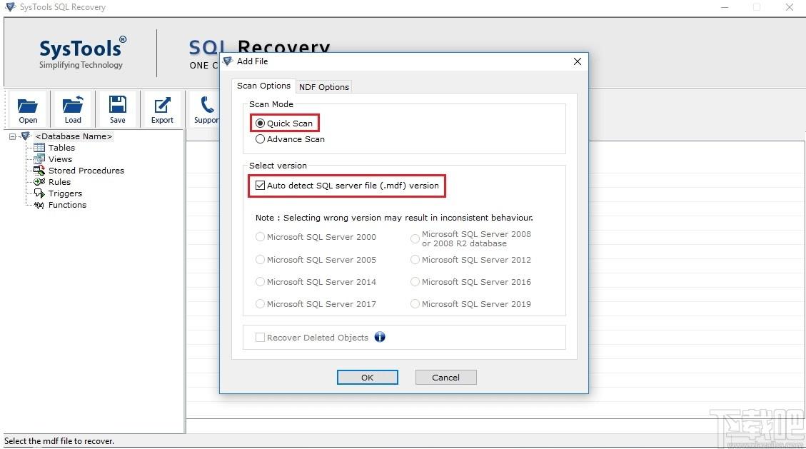SysTools SQL Backup Recovery下载,数据库备份恢复工具,备份还原,数据库类